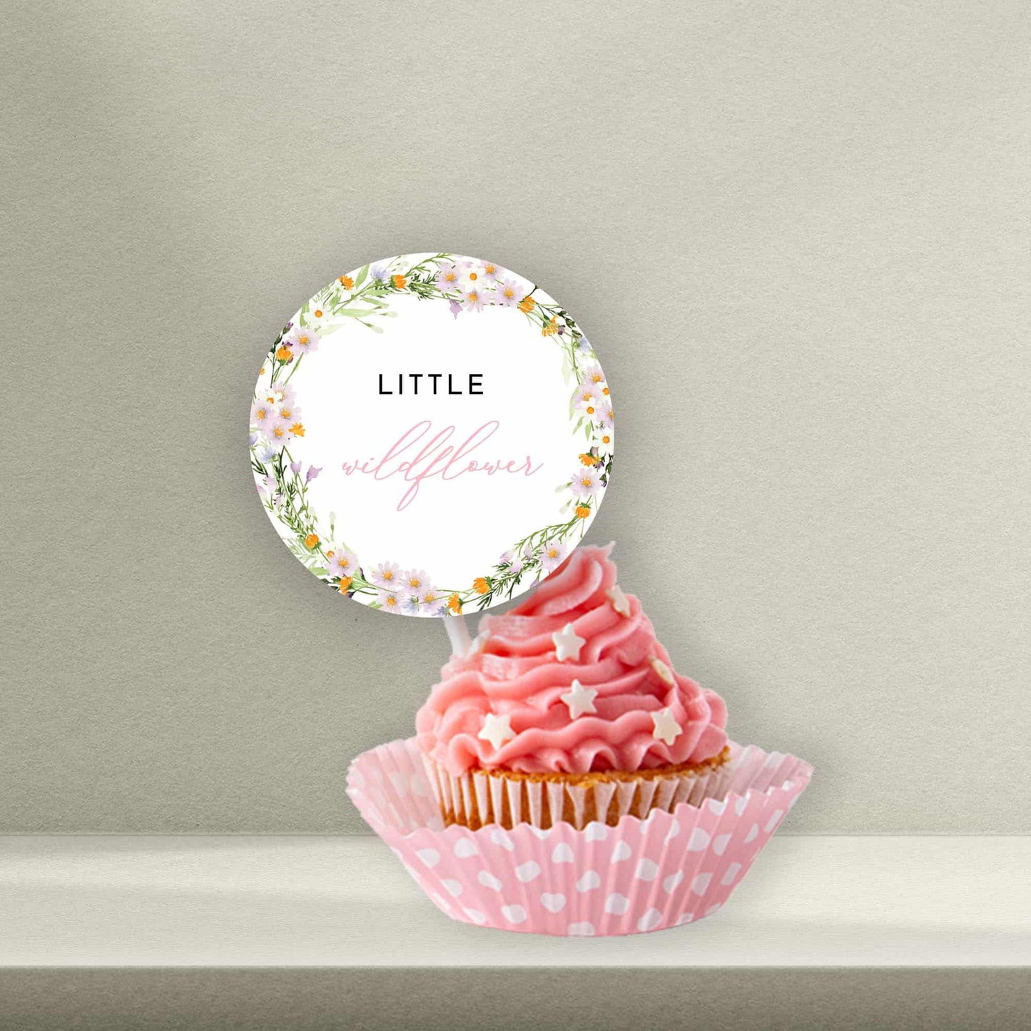 Personalised Flower Cake Toppers - Flower Cupcake Toppers - Flower Cookie Stamps - Letterfy 