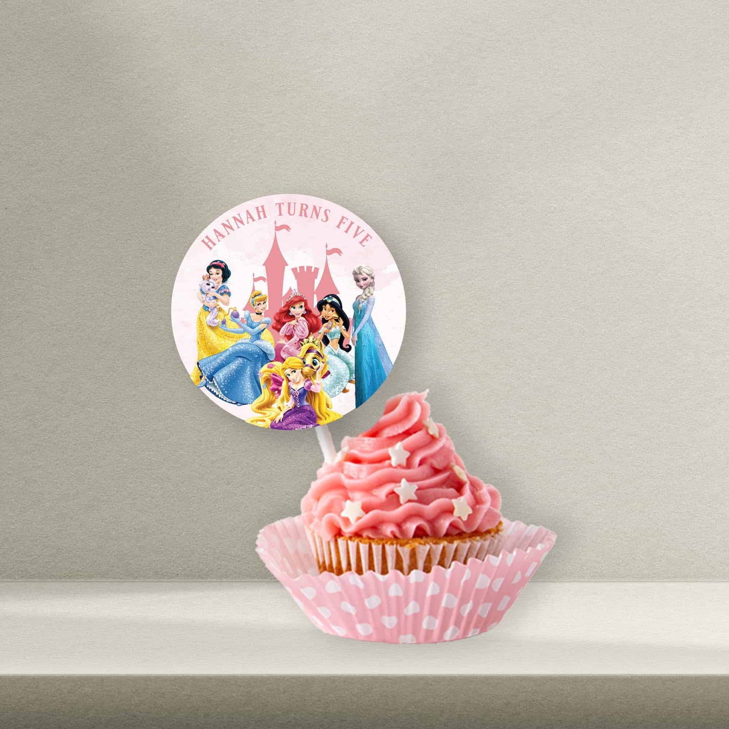 Personalised Princess Cake Toppers - Princess Cupcake Toppers - Princess Cookie Stamps - Letterfy 