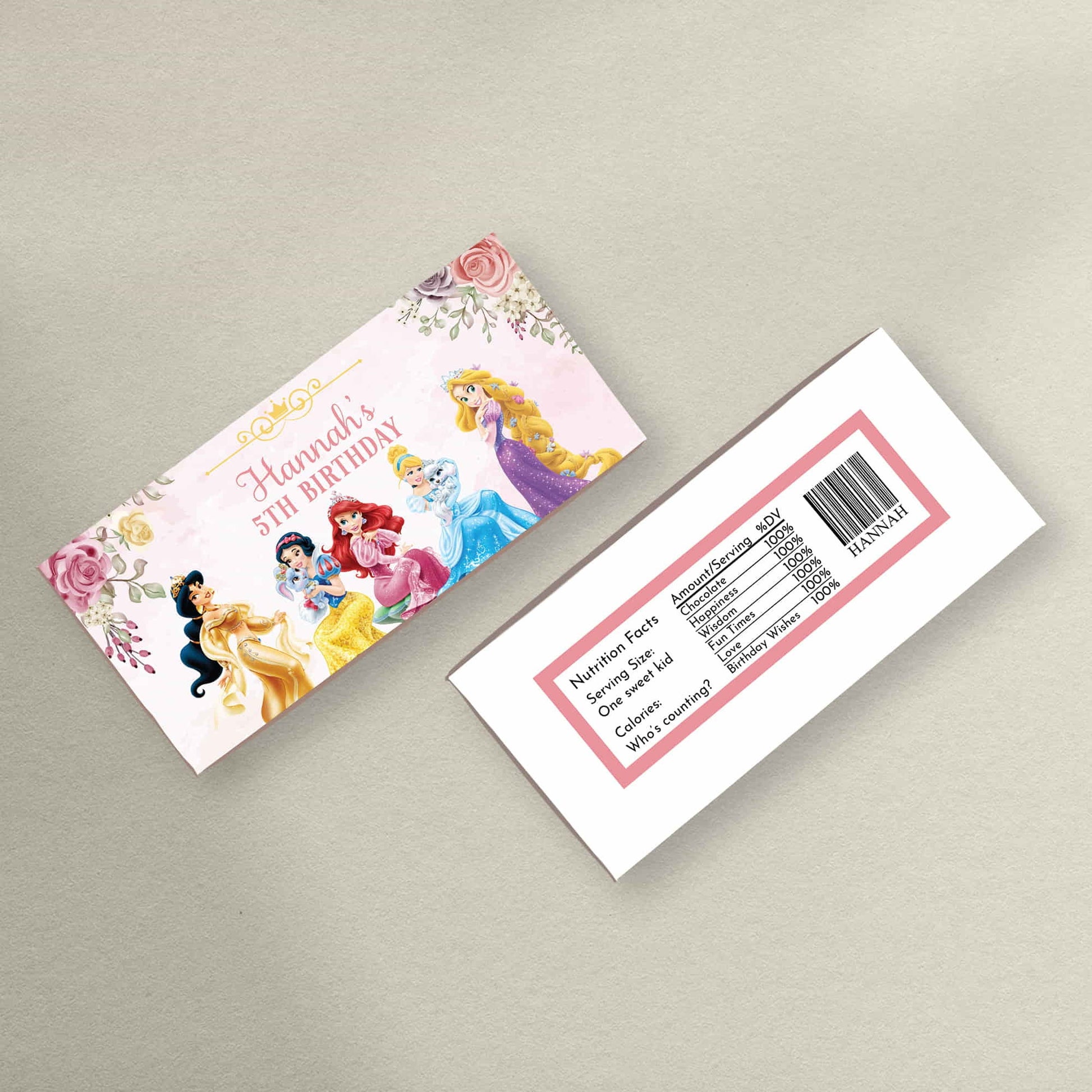 Princess Invites - Princess Bunting - Princess Gift Box Stickers & Placemats - Letterfy 