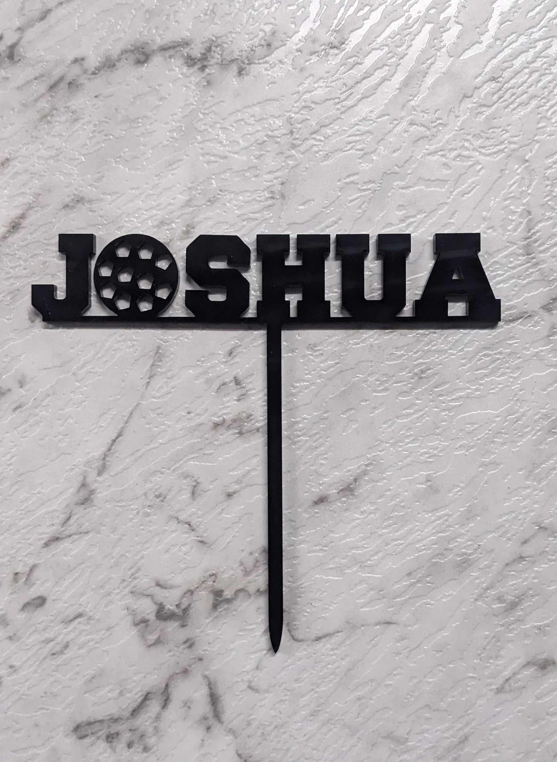 Personalised Soccer Cake Topper with Name | Custom Football Birthday | Soccer Party Australia