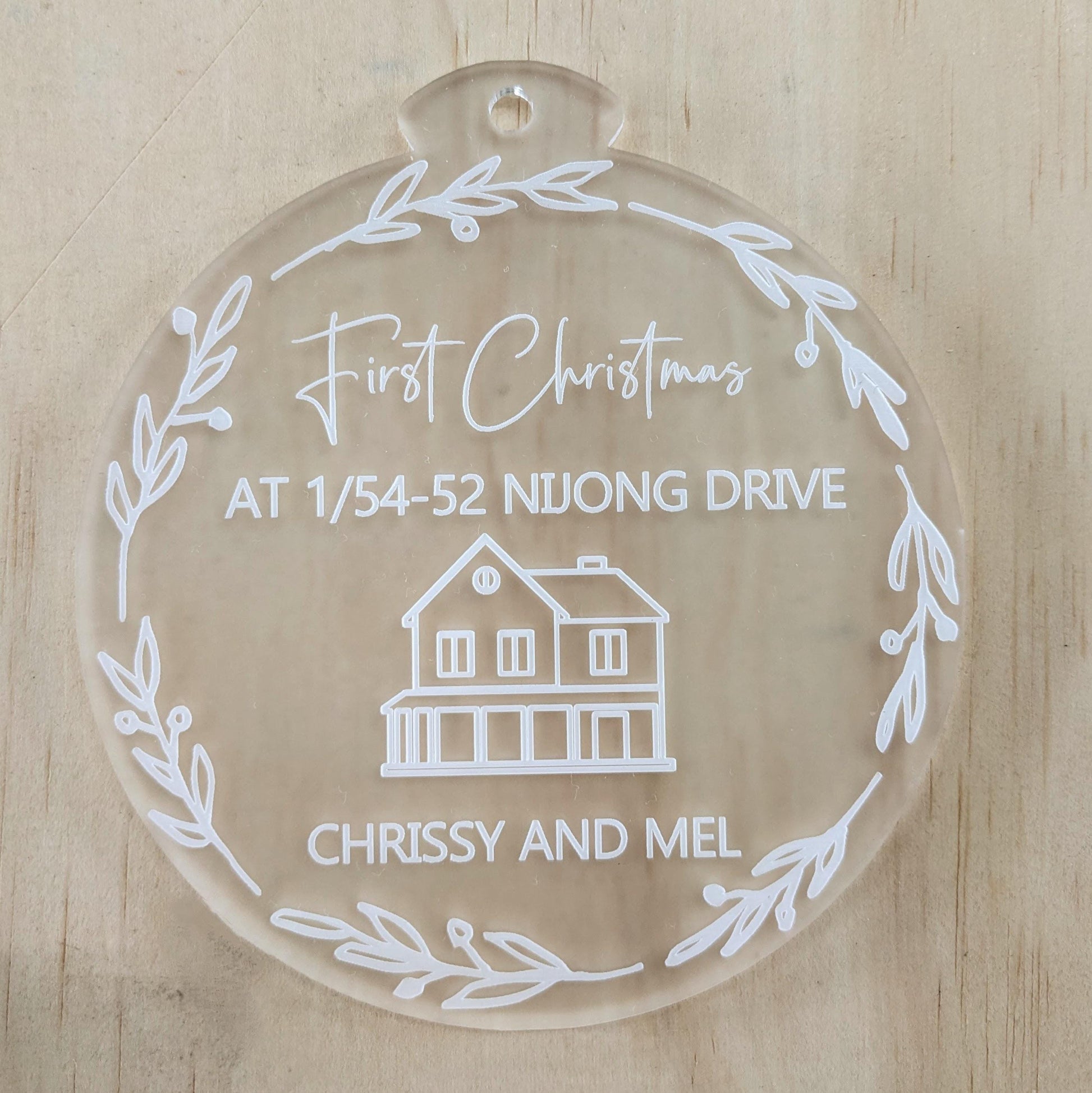 First Christmas in Our New Home Bauble