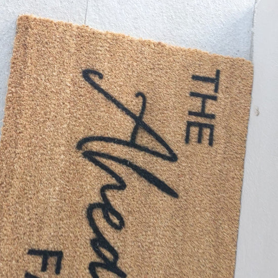 Personalised Family Door Mat | Custom Mother's Day Gift Hand-Painted in Australia