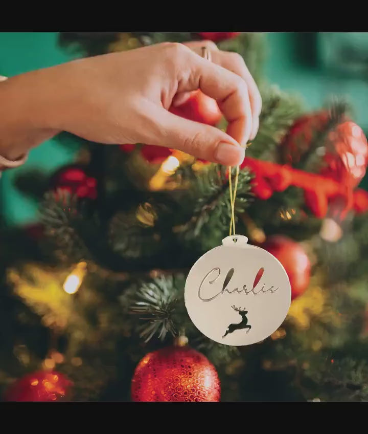 Personalised Christmas Pet Dog Bauble - Custom Decorations - Pet Toys