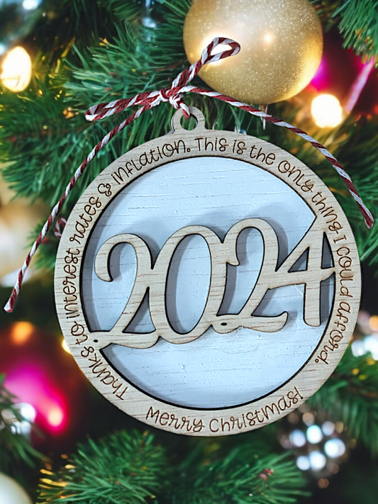 2024 Wooden Christmas Ornament