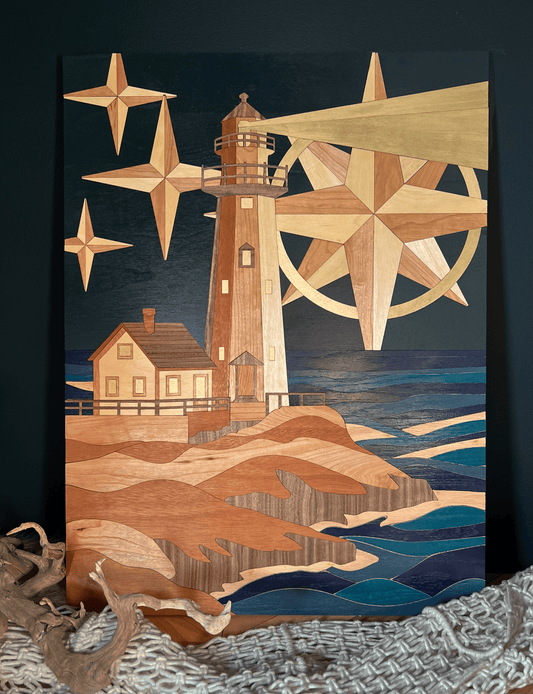 Lighthouse wooden picture - PersonalisedSigns