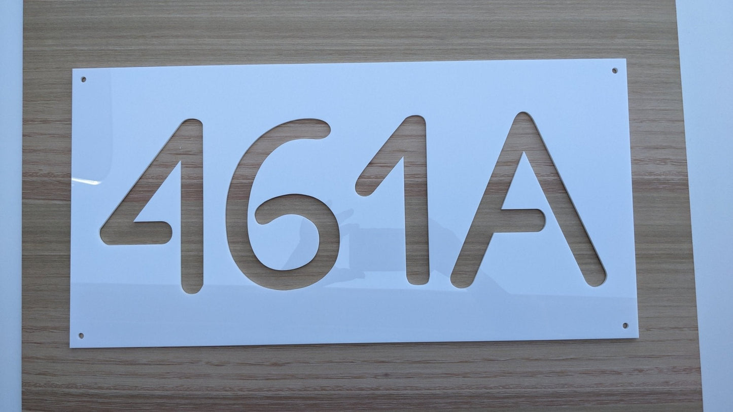 Personalised House Number Street Sign - PersonalisedSigns