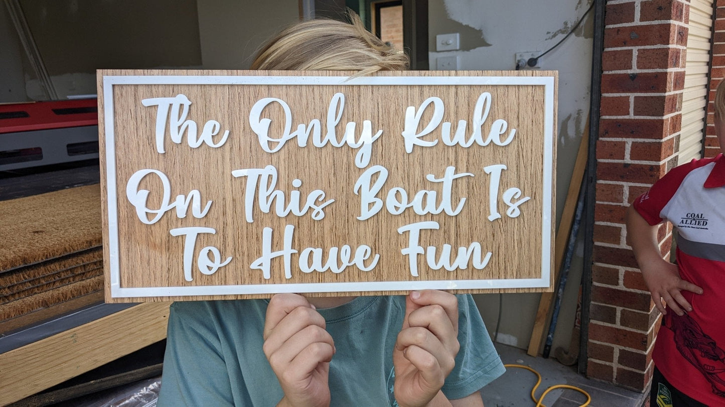 Your own words on a sign | Personalised Sign - PersonalisedSigns